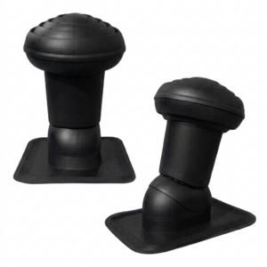 mdm VIRTUM ventilācijas izvads šindeļu jumtam Ø125 mm melnā krāsā (RAL 9005)