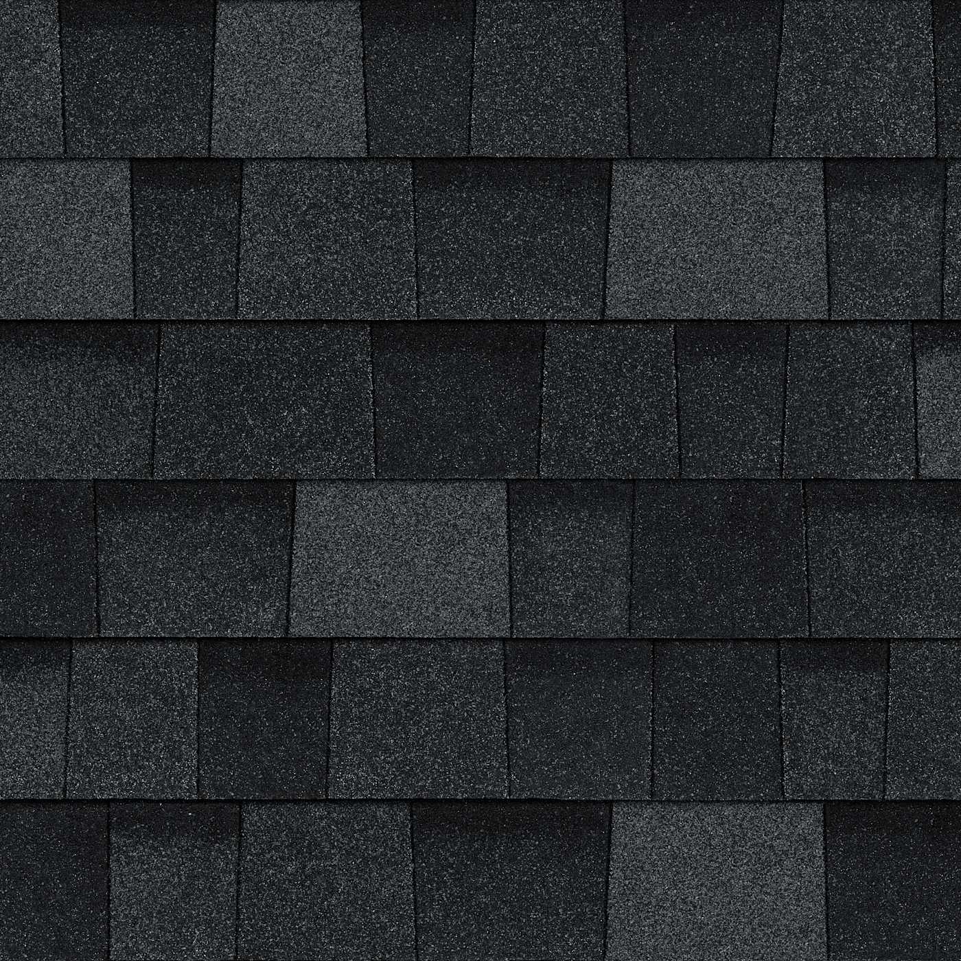 Duration Onyx Black bitumena šindeļu krāsu paraugs