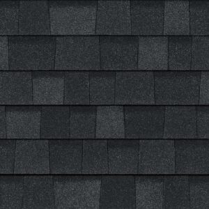 Oakridge Onyx Black bitumena šindeļu krāsu paraugs